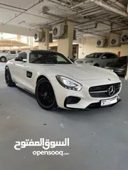  1 للبيع مرسدس GTS  Edition 1 موديل : 2016 الموتر خليجي  صبغة وكالة اللون الخارجي ابيض ومن الداخل اسود