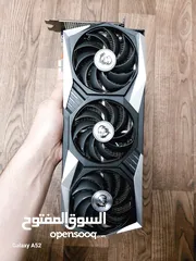  1 كرت شاشه الوحش المميز MSI RX 6800XT 16GB مستخدم نظيف مش مصلح ولا مفتوح ب 330 دينار، اقوى من RTX 3080