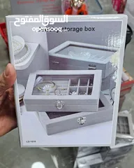  2 صندوق ترتيب الأكسسوارات والذهب   متوفر باللون السكني والزهري  عروض استثنائية، لا مثيل لها
