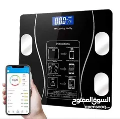  2 ميزان ذكي لقياس دهون الجسم ومحتوى الماء وكتلة الجسم و الوزن