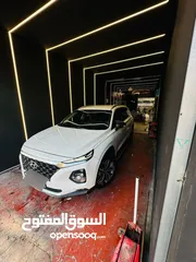  7 هونداي سنتافي 2018 فل بدون فتحة ترخيص وتأمين طويل