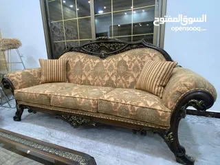  7 طقم كنب صناعه حلبية 7 مقاعد ثلاثيه