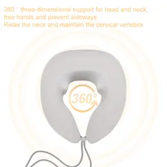 5 جهاز مساج الرقبة يونك-4D من آريس لاسلكي ويتلائم مع الرقبة 2000mAh مع التسخين العلاجي وشامل التوصيل