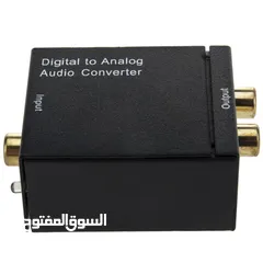  3 Digital to analog audio converter Toslink coaxial RCA
