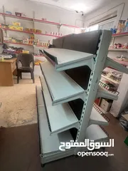  4 ستاند دكانه + 20 رف مع الحماله ب 150 دينار قابل للتفاوض