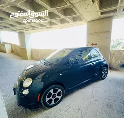  6 فيات 500e كهرباء للبيع موديل 2017 ممشى قليل بحالة ممتازة fiat 500e 2017