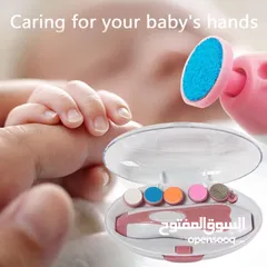  2 مبرد أظافر كهربائي للأطفال الحل الأمثل لمشكلة أظافر الأطفال  يحتوي على 6 رؤوس متعددة .