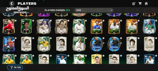  4 حساب فيفا موابايل Fcmobile  over 112 و في حدث TOTS بتقدر توصل 113 بسهولة لانك قريب اصلا