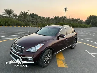  1 انفنتي  QX50  موديل 2017 لون عنابي فل اوبشن بحالة ممتازة