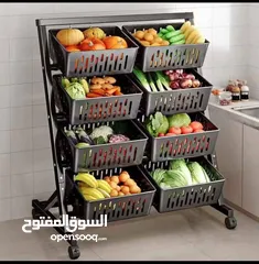 1 سلال تخزين معدنية متعددة الاستخدامات – متوفرة بـ6 أو 8 دفات