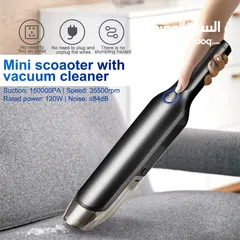  3 مكنسة الشحن 2 في 1 للمنزل والسيارة Vacuum Cleaner