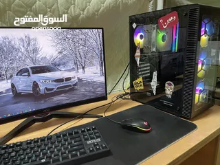  4 كمبيوتر العاب gaming computer قوي وبحالة الوكالة ممتاز جدا