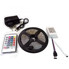  3 حبل ليد اضائه كل الالوان RGB LIGHT ديكور مع ريموت تحكم يضي كل الالوان حركات للزينه حفلات