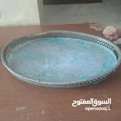  2 مجموعة أواني نحاس ملبس فضه نوادر  لاصحاب الذوق  الرفيع