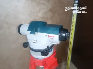  9 ميزان قامه بوش مع حامل ثلاثى مع مسطره 5 متر صيني BOSCH GOL 32D + BT160 + GR500  ...... .............
