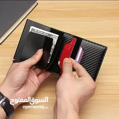  6 Rfid Credit Card Holder Men Wallets Bank Cardholder Case Small Leather Slim Thin Magic Mini Wallet
