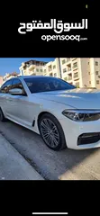  4 بي ام دبليو موديل 530e موديل 2019 كيت M لون ابيض فل كامل فحص كامل
