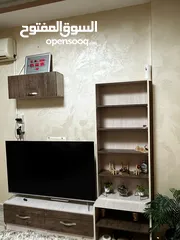  2 طاولة شاشة برفوف