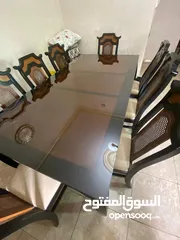  3 طاولة سفرة مستعملة بحالة جيدة