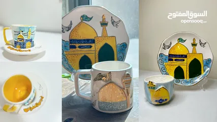  19 أكواب وفناجين سيراميكية إيرانية – صناعة يدوية بجودة عالية وتصاميم فريدة mug ang cup from iran