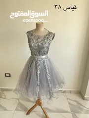  3 فساتين سهرة للبيع لبسة وحدة