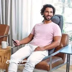  18 Total Recline Shiatsu Massage Cushion كرسي مساج متعدد الوضعيات، صناعة أمريكية.