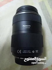  8 عدسة لومكس LUMIX مستعملة اسبوع فقط  بحالة جيدة جدا  حجم وامتداد 45-200 كما موضح بالصور