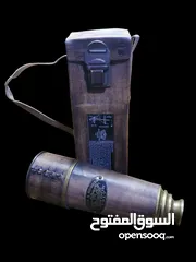  9 منظار نحاس بحري حجم كبير مع حقيبته الجلديه