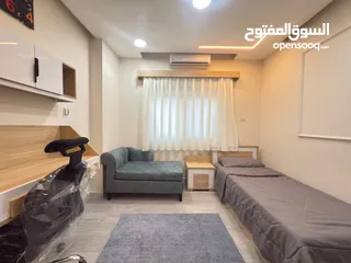  3 26 استديو للبيع عند الجامعة الاردنية تشطيب جديد حمام و مطبخ لكل استديو عائد استثماري مميز جدا و مميز