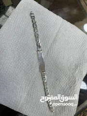  7 اسوارة فضة رجالي عيار 925 إيطالي حجم كبير وزن 11.84 جرام