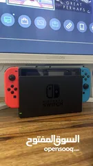  1 جهاز Nintendo switch استعمال بنت بحالة ممتازة مع pro controller واكسسوارات