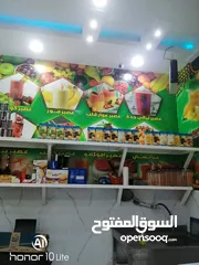  1 للبيع كافتيريا وعصيرات بكامل المعدات