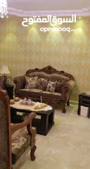  1 طقم كنب 7 مقاعد ،خشب زان مصري،معاه طاولات جانبية،بحالة ممتازة