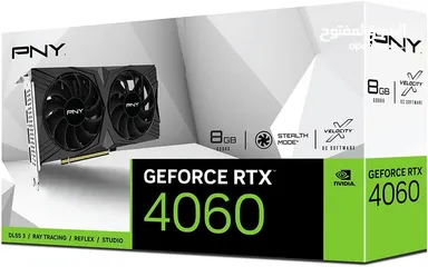  3 كرت شاشة جديد GEFORCE RTX 4060 8GB