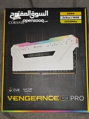  5 Corsair vengeance pro rgb 3200 mhz 8x2 16gb white kit ddr4 رامات كورسير