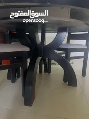  3 طاولة سفرة مع اربع كراسي