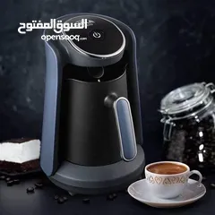  3 ماكنة القهوة التركية و لا أروع  بتتميز بوجود حساس لمنع الفوران و كمان تنبيه صوتي عند الانتهاء