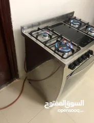  2 فرن مع طباخة ايطالي مقاس 90*60 حجم كبير