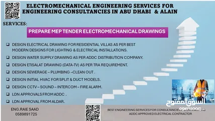  27 مقاول كهرباء وصحي معتمد ابوظبي TAQA( اعتماد مخططات كهرباء واتصالات وصحي ومياه) وتنفيذ اعمال كهربية