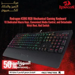  1 Redragon K586 Brahma RGB Mechanical Gaming Keyboard – Blue Switches