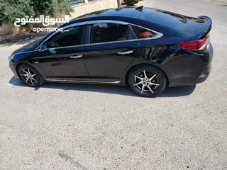  18 هيونداي سوناتا 2018 7جيد بحال الشركه ممشى قليل  استخدام شخصي مرفق ورقة الفحص