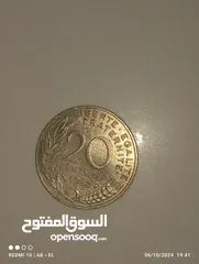  5 قطعات نقدية فرنسا