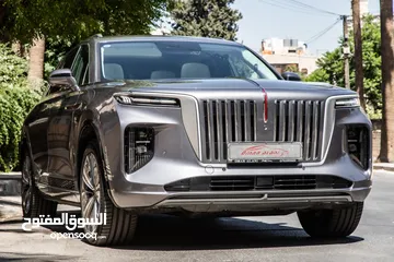  22 Hongqi EHS9 2021  السيارة مميزة جدا و قطعت مسافة 8,000 كيلو متر فقط