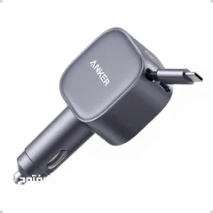  1 Anker Nano Car Charger (75W, USB-C Port, Built-In Retractable USB-C Cable)