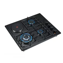  11 طباخ غاز وكهربا StarLux لون اسودطباخ غاز وكهربا StarLux لون سلفر .