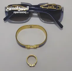  3 طقم اكسسوارات ستاتي فرنسي  غايه في الروعه والجمال نظاره هيرمز فرنسيه وسواره وخاتم هيرمز جديد..