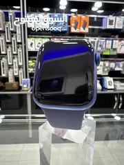  2 Used Apple watch series 7  ‎الساعة استخدام بسيط بطارية اصالي بنسبة 100% Blue