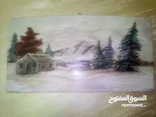  2 لوحات فنيه رسم يدوي احترافي