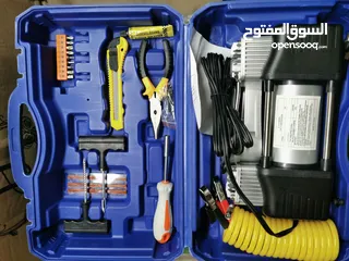  5 منفاخ عجل سيارات مع عده مهمه للعمل