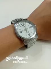  2 ساعة يد Casio رجالية، أنيقة جدّا للمناسبات، متينة بلون سلفر، جميع التفاصيل بالوصف --->